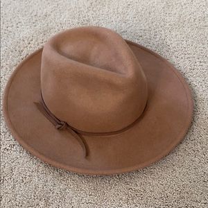 Brown Hipster wide-rimmed hat